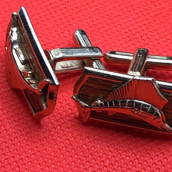 Hickok Sailfish Cuff Links - Picture 9 of 13
